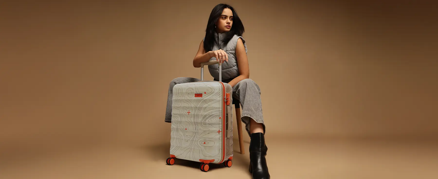 Trolley bags prepared for travel